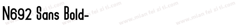 N692 Sans Bold字体转换